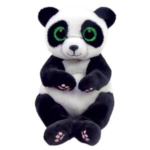 Ying, o lindo panda, tem grandes olhos verdes e está aqui para alegrar o seu dia! Sentado alerta e pronto para brincar, desde que não está comendo bambu! Com pelo branco e preto macio, Ying certamente está pronto para qualquer aventura.