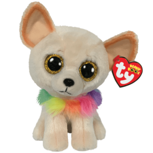 Sou Chewey um pequeno Chihuahua. Eu uso uma coleira com as cores do arco-íris. Se você vir papel rasgado, já sabem quem foi.